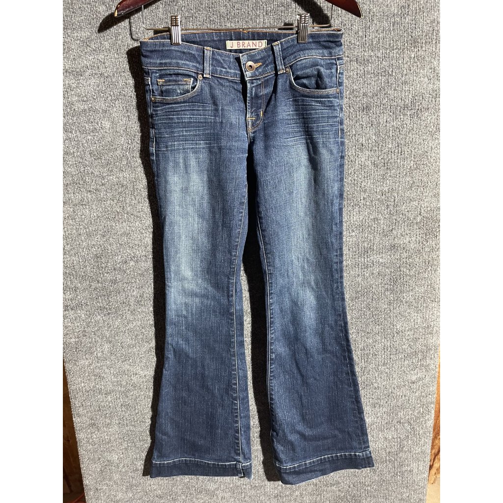 J Brand Jeans Womens 32 Blue Medium Wash Bootcut Flare Stretch Denim Pants